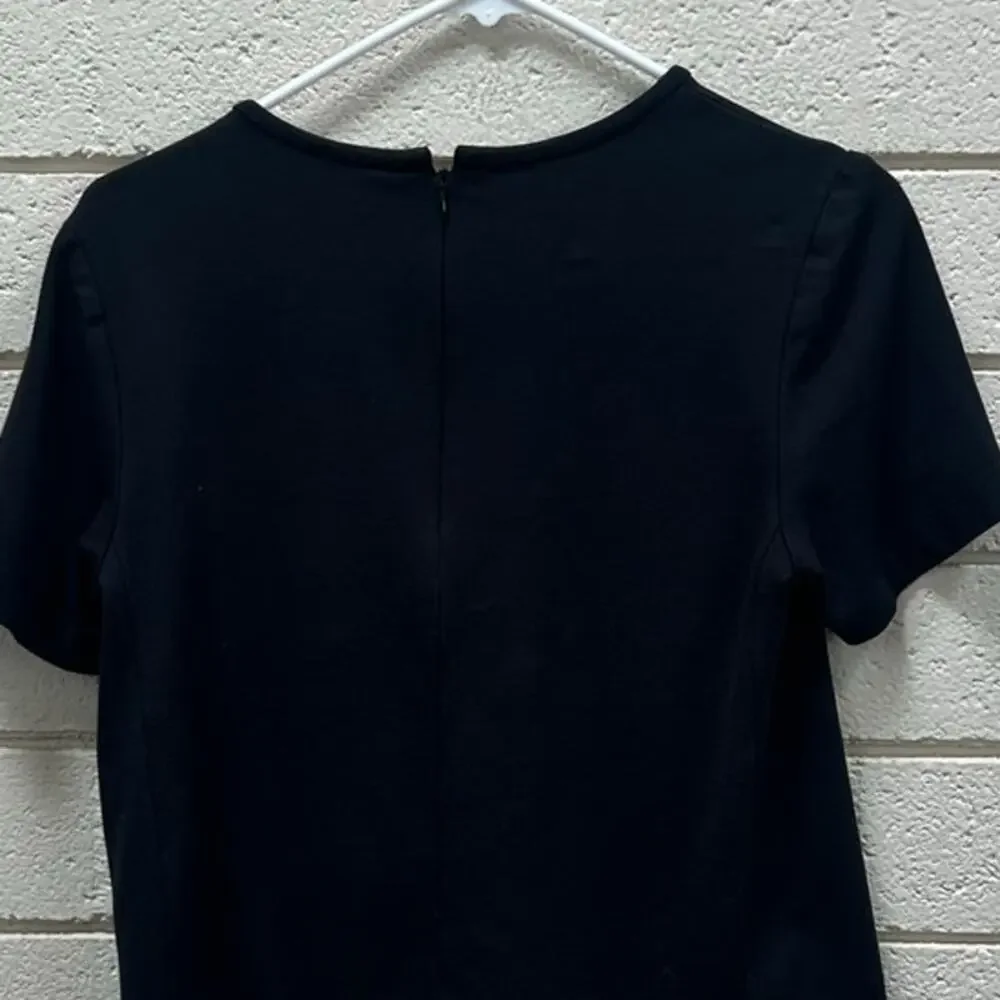Kate Spade Ponte Bow Neck Top Black size 6